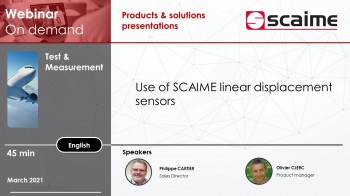 Use of linear displacement sensors scaime